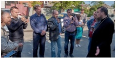 Благочинный таганрогского округа протоиерей Алексей Лысиков встретился с представителями прессы и блогер-сообщества накануне открытия подворья праведного Павла